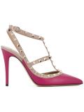Valentino Garavani Rockstud裹踝条带高跟鞋