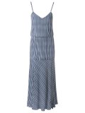 striped midi dress