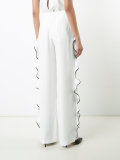 side-ruffle trousers