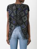 eyelet back T-shirt
