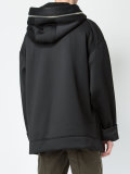zipped detail hoody