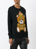 crowned bear intarsia jumper