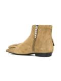 ruffled detail ankle boots