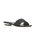 glitter slip-on sandals