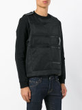 sleeveless bomber vest