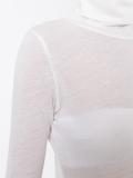 sheer roll neck jumper