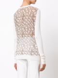 printed back cardigan