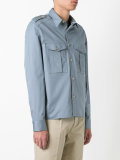 military style double fastening shirt
