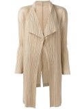 pleated draped ligthweight coat