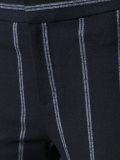 pinstripe flared trousers