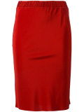 stretch waist pencil skirt