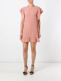 ruffled hem dress