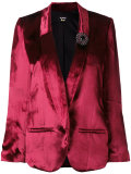 jewelled brooch blazer