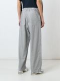 pinstripe wide leg trousers