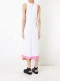long contrast layer dress 
