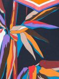 bird of paradise print top