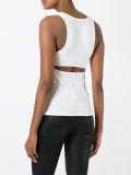 cut out back tank top