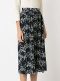floral print midi skirt