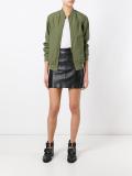 zipped bomber jacket 
