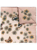 floral-print scarf