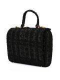 lurex woven tote