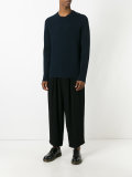 cropped wide-leg trousers
