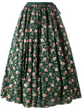 floral embroidered skirt