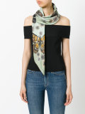 butterfly print scarf