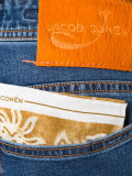 contrast patch jeans