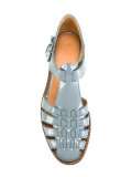 patent woven front sandals