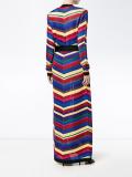 chevron long cardigan
