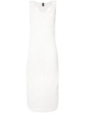 sheer panel dress