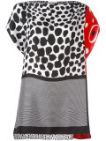 multi-print blouse