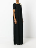 embellished shoulder dress