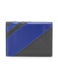 textured stripe accent wallet