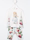 'Floral Alice In Wonderland'T恤
