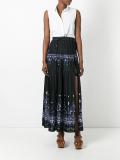 Tribal Lace printed maxi skirt