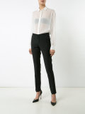 slim-fit tailored trousers