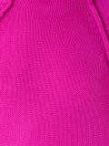 raw edge 'funnel neck' dress