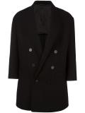 oversize double-breasted coat
