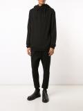 twirled neck hoodie