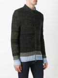 ribbed knit cardigan