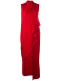 draped maxi dress