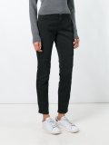 flap pocket skinny trousers