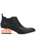 contrast heel boots