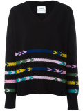 knitted v-neck sweater
