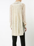elongated back lace blouse