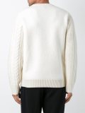 cable knit asymmetric jumper