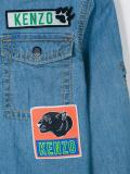 multi-patch denim shirt