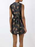 floral pattern flared dress